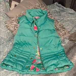 Lilly Pulitzer turquoise vest